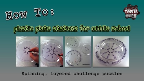 How to Make Spinning Plastic Plate Puzzles for Middle School